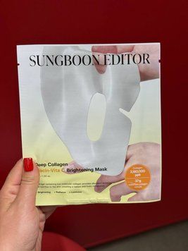 Гідрогелева маска Sungboon Editor Deep Collagen Niacin Vita C Brightening Mask з колагеном і ніацинамідом 37 г 8800253020426 фото