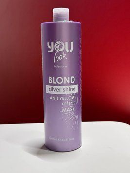 Маска You Look Professional Blond Silver Shine для збереження кольору та нейтралізації жовтизни, 1000 мл 8019653045827 фото