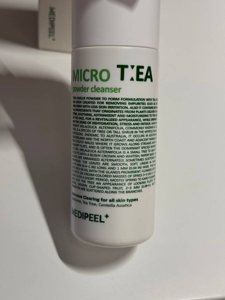 Ензимна пудра з чайним деревом Medi Peel Micro Tea Powder Cleanser 70 г 8809409347776 фото