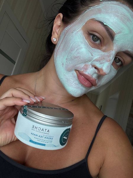 Відновлююча і заспокійлива маска з екстрактом зеленого чаю Atache Essentielle Reafirming Mask Green Tea 200g 8430795005331 фото