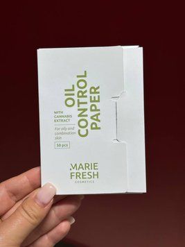 Серветки матуючі Marie Fresh Cosmetics Oil Control Paper 50 штук  000130868 фото