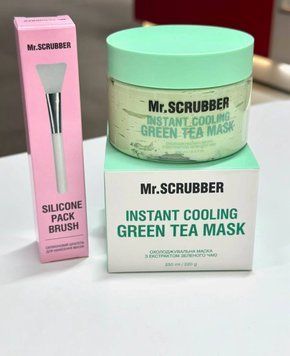 Охолоджувальна маска для обличчя Instant Cooling Green Tea Mask з екстрактом зеленого чаю Mr.SCRUBBER 250ml 4823109702349 фото