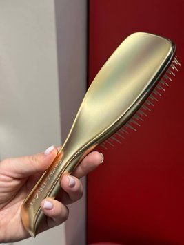 Щітка Tangle Teezer Ultimate Detangler для вологого та сухого волосся, для розплутування, для всіх типів волосся, дворівнева щетина, золотистий шампань з хромованою обробкою 5060926686011 фото